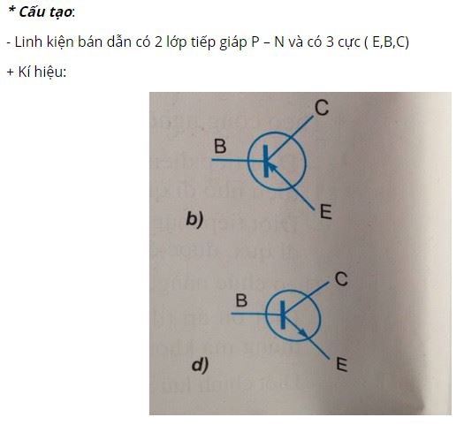 Tr&igrave;nh b&agrave;y cấu tạo, k&iacute; hiệu, ph&acirc;n loại v&agrave; c&ocirc;ng dụng của tranzito