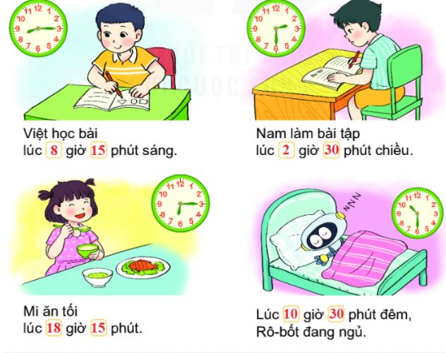 Bài 1 trang 114 Toán lớp 2 tập 1 SGK Kết nối tri thức
