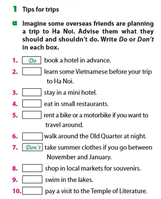 Unit 6 lớp 7 Communication