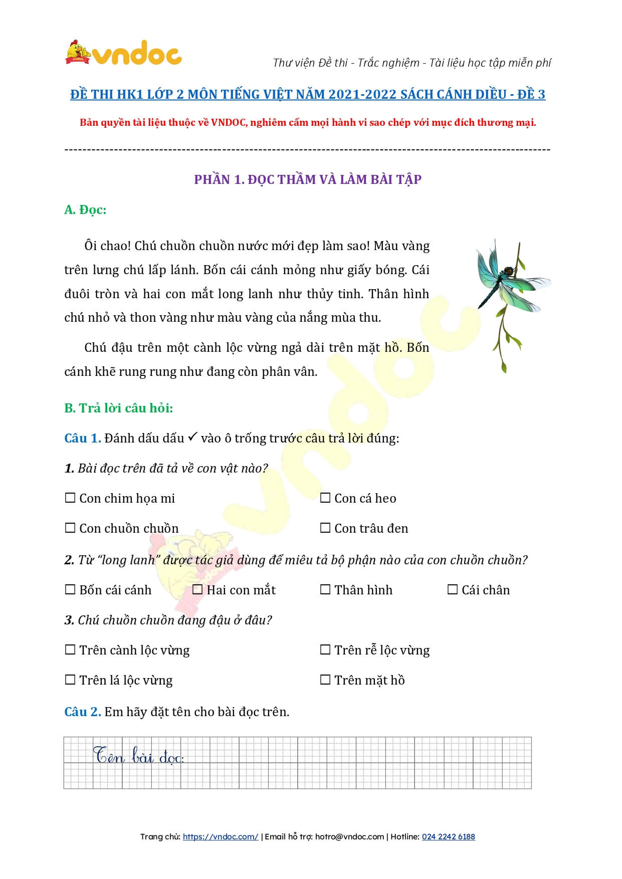 de thi hoc ki 1 lop 2 mon tieng viet sach canh dieu de 3 page 0001*329994