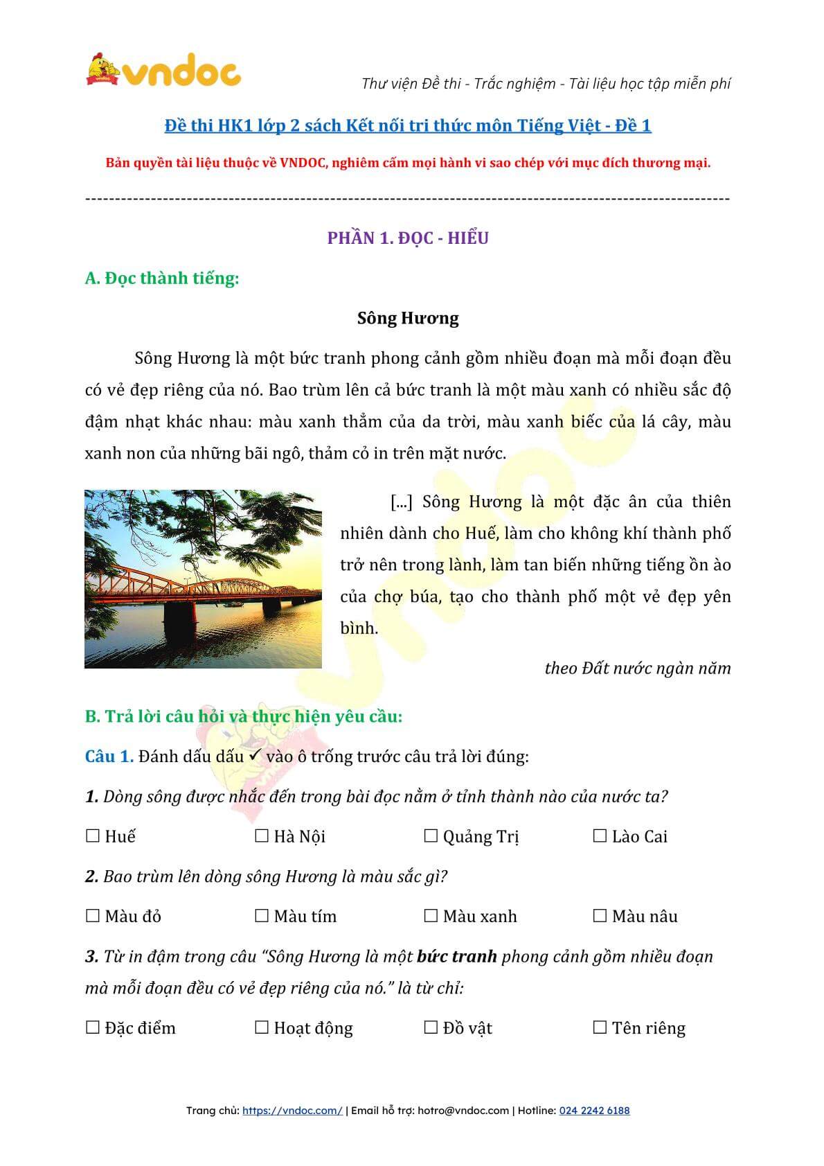 de thi hoc ki 1 lop 2 mon tieng viet sach ket noi tri thuc de 1 1*330092