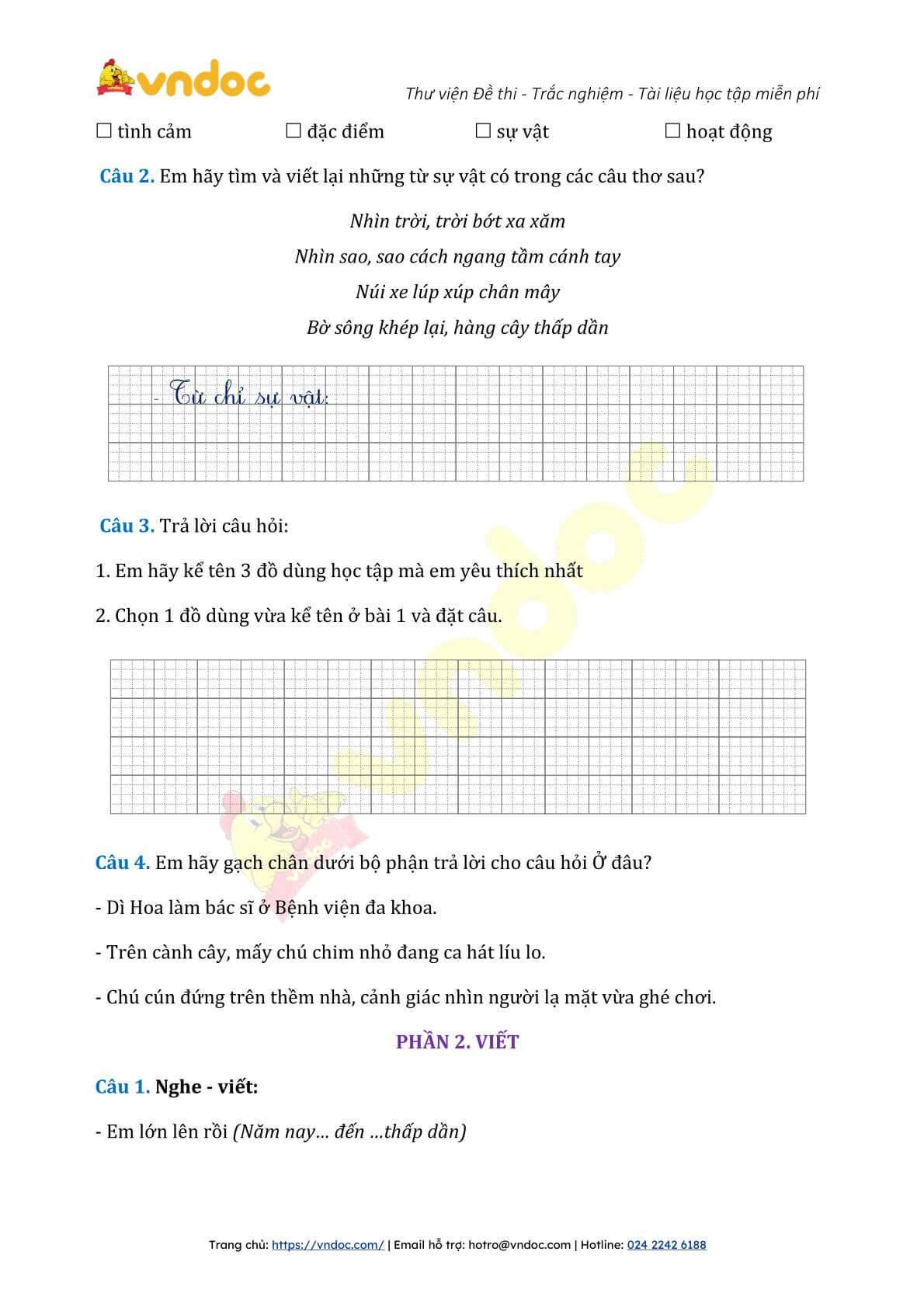 de thi hoc ki 1 lop 2 mon tieng viet sach ket noi tri thuc de 3 2*330103