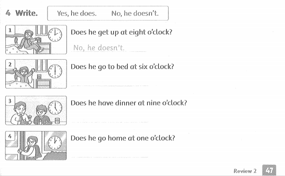 Family and Friends 3 Workbook Review 2