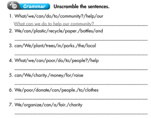 Smart World 7 Workbook giải bài tập Unit 6 Lesson 1