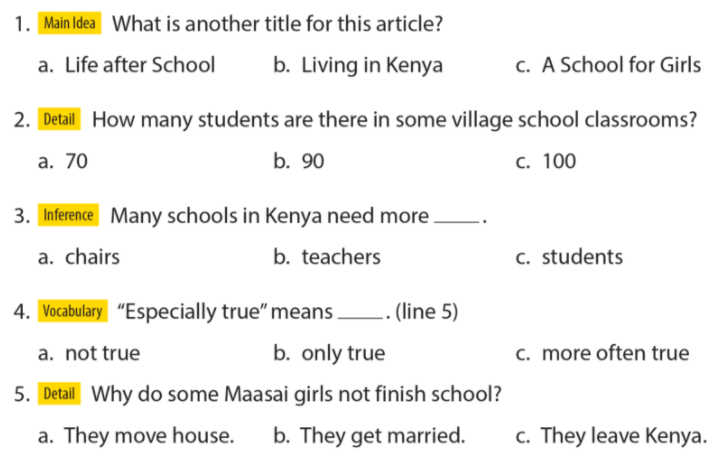 Soạn Anh 6 Unit 6 Comprehension SGK