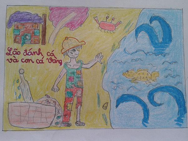 Vẽ một b&agrave;i về khung cảnh trong truyện cổ t&iacute;ch