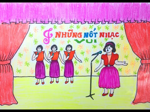 Vẽ tranh đề t&agrave;i trang tr&iacute; hội trường