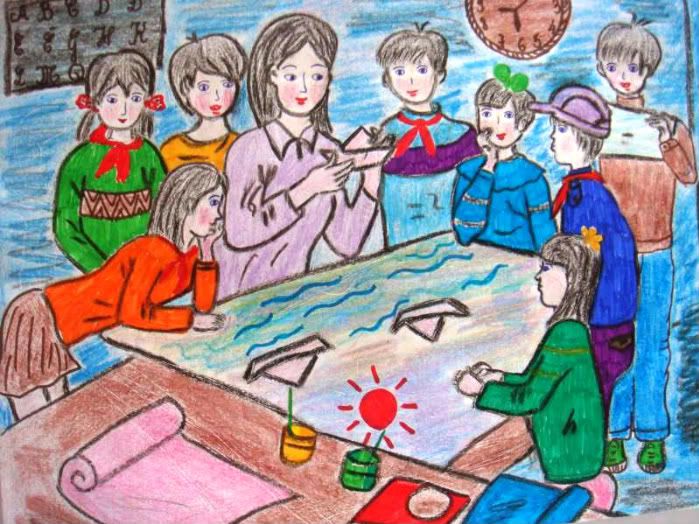 Em h&atilde;y vẽ bức tranh đề t&agrave;i tự chọn