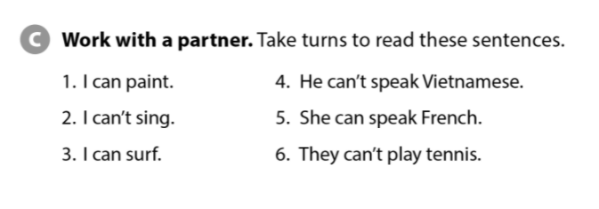 Soạn Anh 6 Unit 7 Pronunciation and Communication SGK