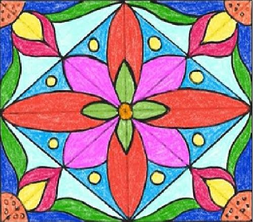 Vẽ họa tiết trang tr&iacute; h&igrave;nh chữ nhật