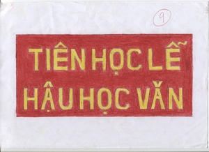 Vẽ tranh tr&igrave;nh b&agrave;y khẩu hiệu