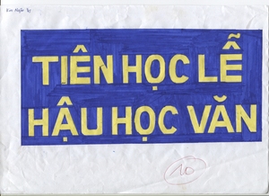 Vẽ tranh tr&igrave;nh b&agrave;y khẩu hiệu