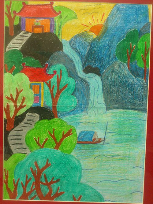 Vẽ tranh đề t&agrave;i phong cảnh