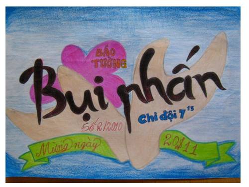 Vẽ tranh trang tr&iacute; b&igrave;a lịch treo tường