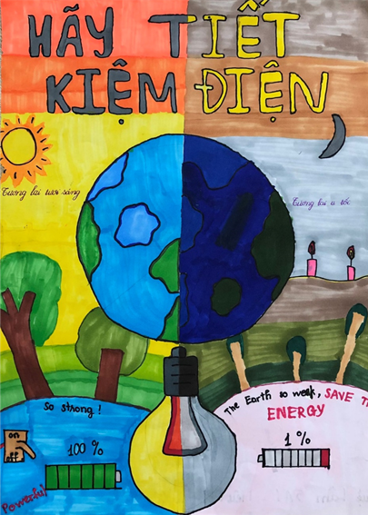 Tranh vẽ tiết kiệm điện