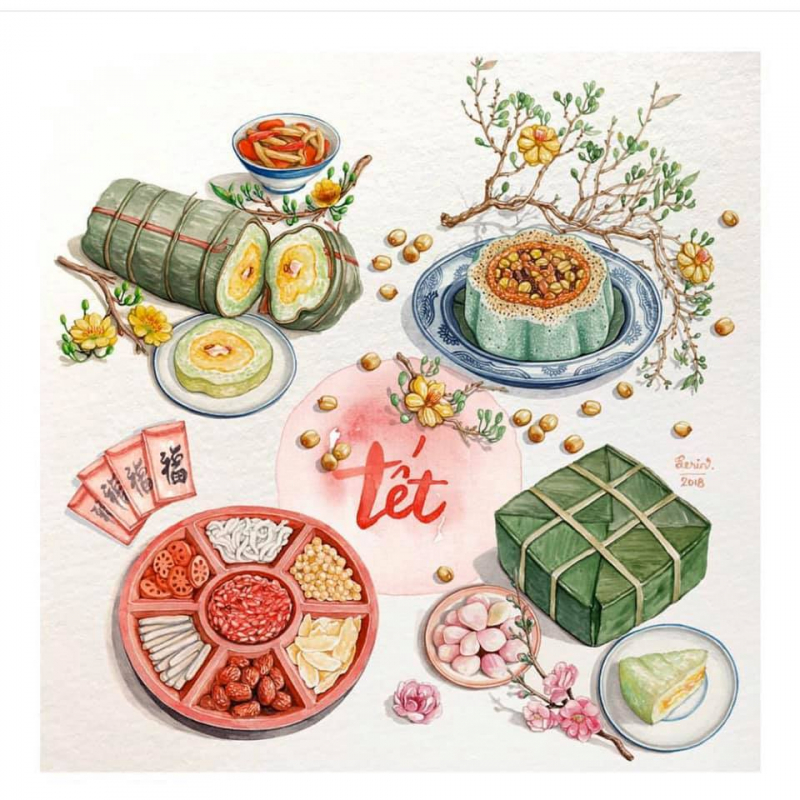 Thuyết minh về cách làm bánh chưng