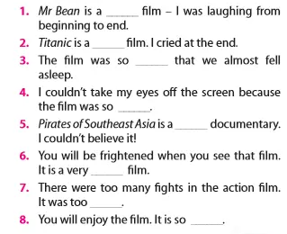 Soạn tiếng Anh 7 Unit 8 A Closer Look 1