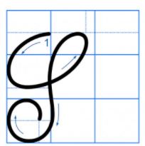 Cách viết chữ S hoa