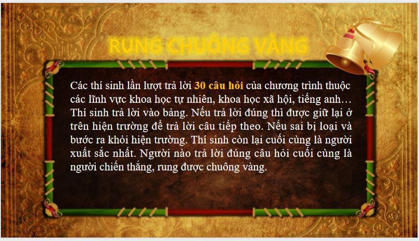 Powerpoint Rung chuông vàng