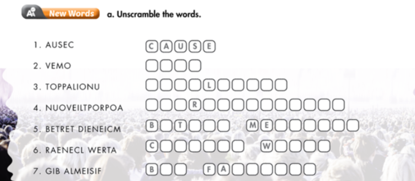 Smart World 7 Workbook giải bài tập Unit 7 Lesson 1