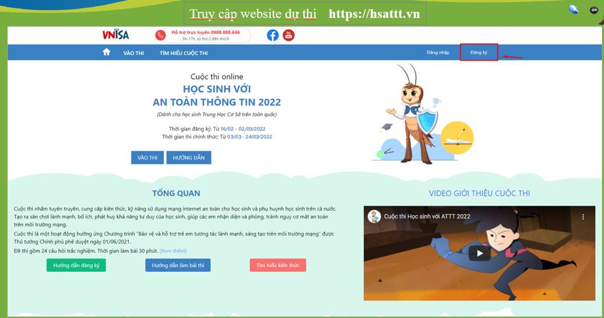 Cuộc thi học sinh với an toàn thông tin