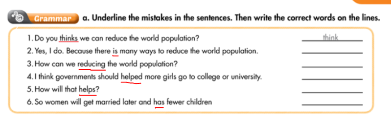 Smart World 7 Workbook giải bài tập Unit 7 Lesson 3