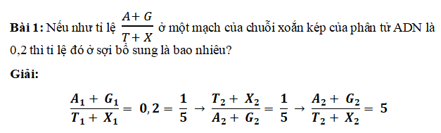 công thức tính nucleotit