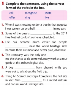 Unit 8 lớp 11 Looking back