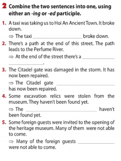 Unit 8 lớp 11 Looking back