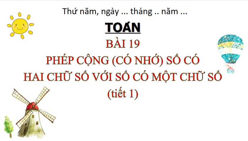 Sản phẩm cuối khóa module 9 môn Toán