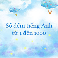 Số đếm tiếng Anh