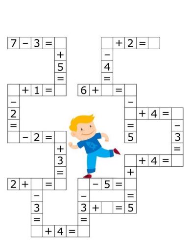 Bài toán điền số vào ô phép tính trong phạm vi 10