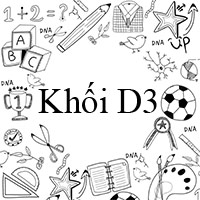 Khối D3 gồm những môn nào?
