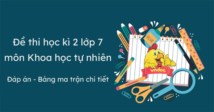 Top 16 Đề thi học kì 2 lớp 7 môn Khoa học tự nhiên năm 2026