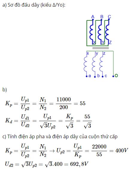 H&atilde;y vẽ sơ đồ đấu d&acirc;y