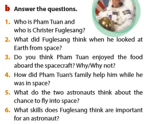 Skills 1 Unit 10 lớp 9 Space travel