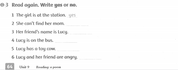 Family and Friends 3 Workbook Unit 9 Lesson 5
