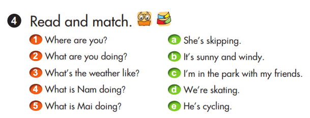 Tiếng Anh lớp 3 Unit 19 Lesson 3