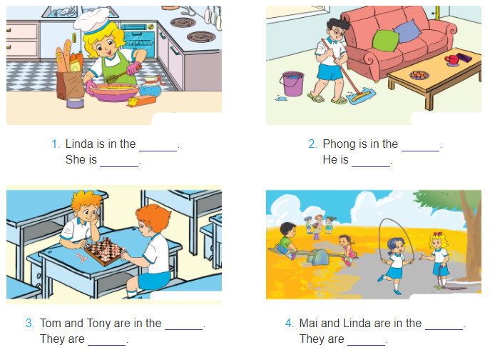 SBT Tiếng Anh lớp 3 Unit 18 trang 72