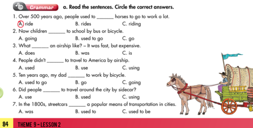 Smart Word Workbook 7 giải bài tập Unit 9 Lesson 2