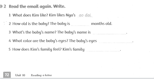 Family and Friends 3 Workbook Unit 10 Lesson 5
