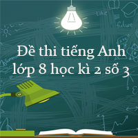 Đề thi tiếng Anh lớp 8 học kì 2 năm 2023 số 3