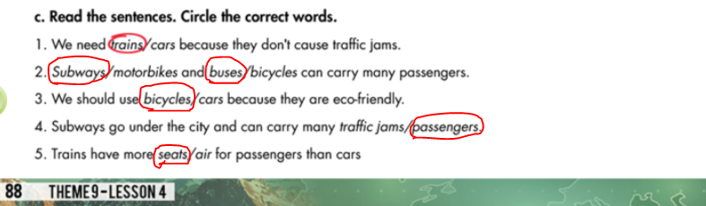 Smart World Workbook 7 giải bài tập Unit 9 Lesson 4