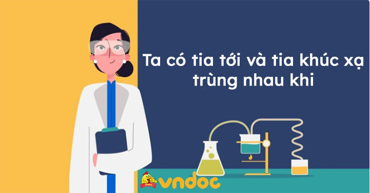 Ta có tia tới và tia khúc xạ trùng nhau khi