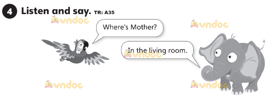 Giải Tiếng Anh lớp 1 Unit 3 My family trang 20 21 SBT