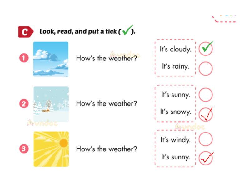 Giải SBT i-Learn Smart Start 3 Unit 8 Lesson 1