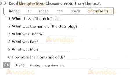Family and Friends 3 Workbook Unit 12 Lesson 5