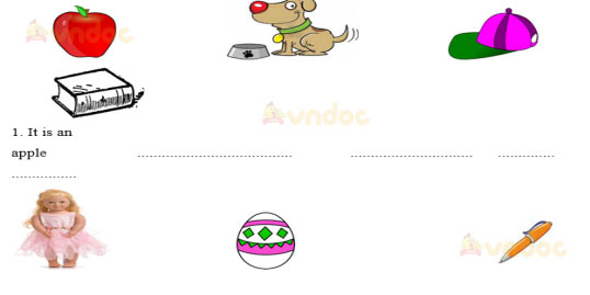 Bài tập ôn hè môn Tiếng Anh lớp 2 lên lớp 3