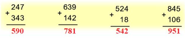 Bài 1 (trang 83 SGK Toán 2 tập 2)
