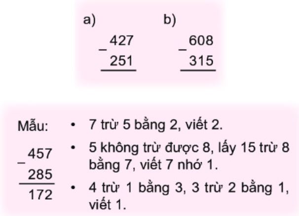 Bài 1 (trang 92 SGK Toán 2 tập 2)